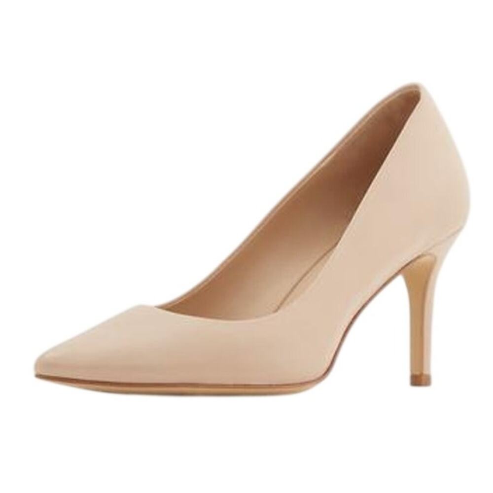 Aldo Womens Coronitiflex Pumps Size 11 M EU 42.5 Nude Bone Leather NWOB